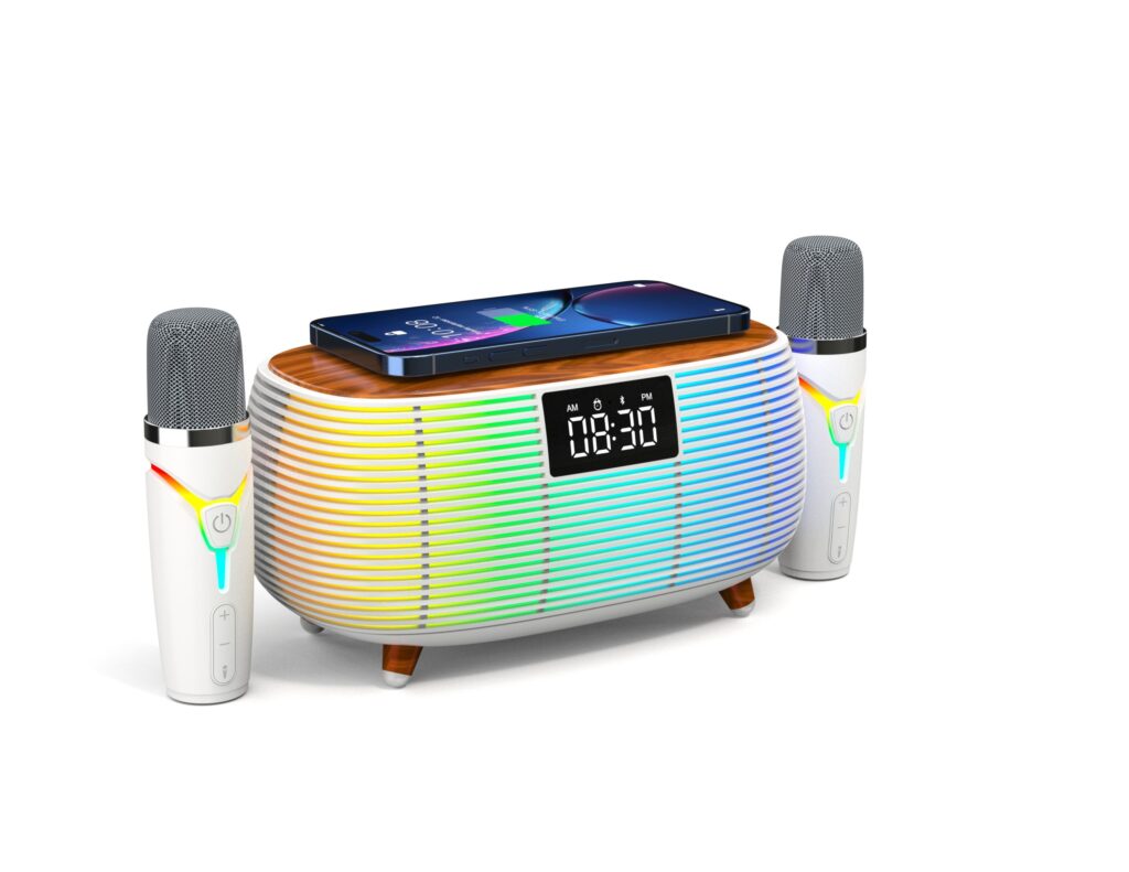 karaoke speaker with wireless charging function